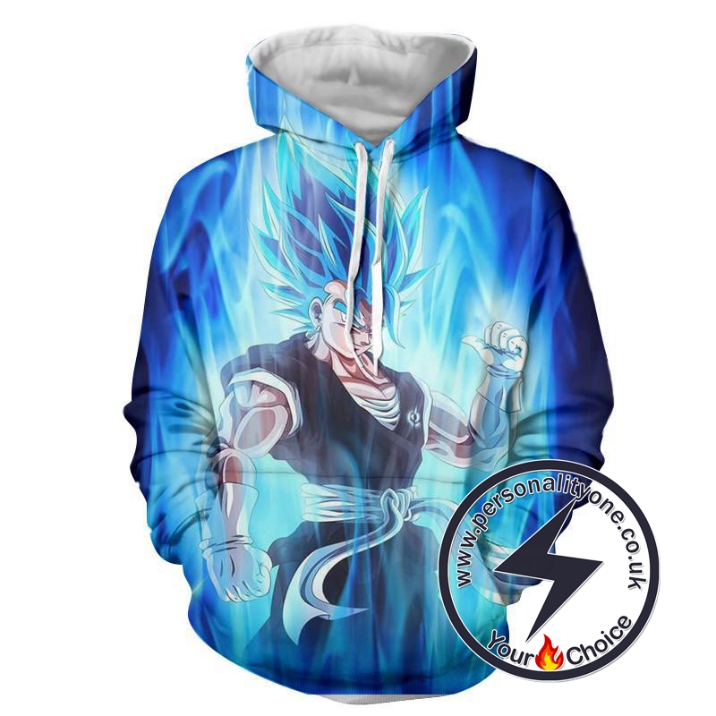 Dragon Ball Z - Goku SSJ Blue God 3D - Hoodies